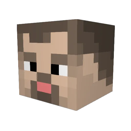 RomanTorchwick18 Minecraft avatar head, 3D render