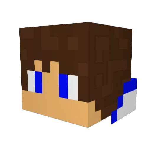 Roman_1002 Minecraft avatar head, 3D render