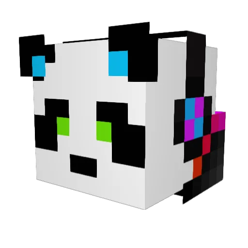 Roman_1207 Minecraft avatar head, 3D render