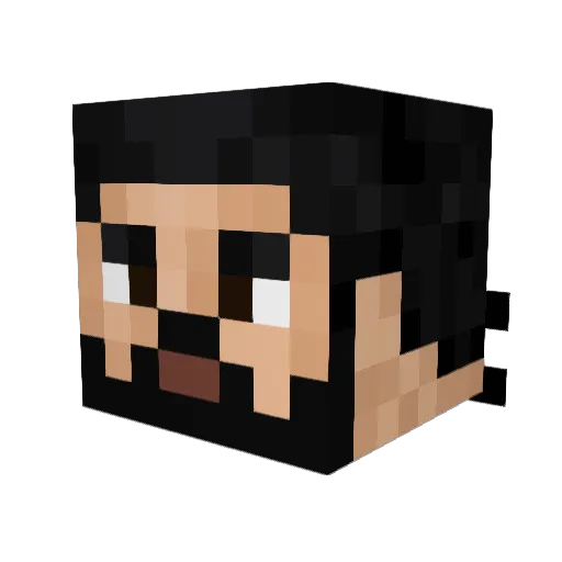 Roman_Ga Minecraft avatar head, 3D render