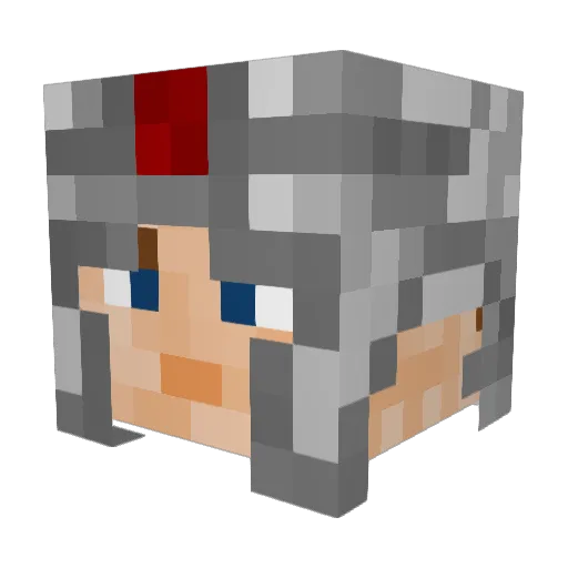 Roman_consul Minecraft avatar head, 3D render