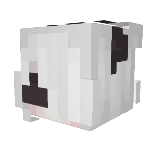 Roman_hyena Minecraft avatar head, 3D render