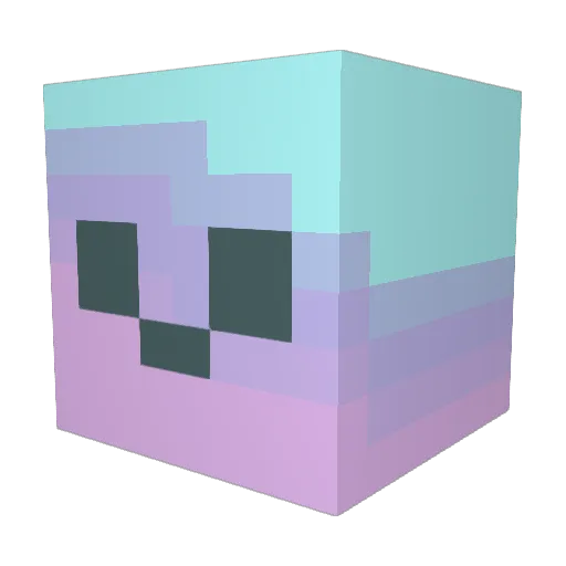 Romanater3000 Minecraft avatar head, 3D render