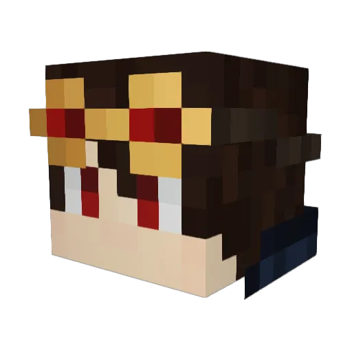 Romando_07 Minecraft avatar head, 3D render