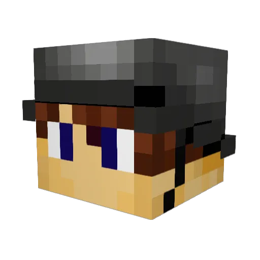 Romanemperor99 Minecraft avatar head, 3D render