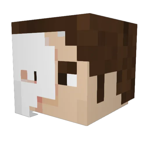 Romanian333 Minecraft avatar head, 3D render