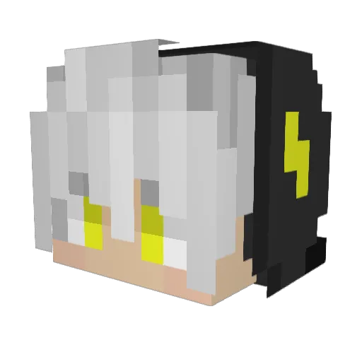 RomanoD99 Minecraft avatar head, 3D render