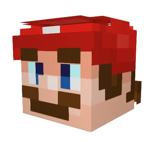 RomanoTebaldi Minecraft avatar head, 3D render
