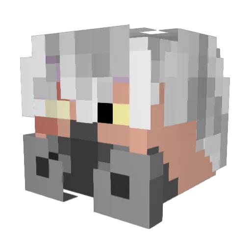 Romanred1 Minecraft avatar head, 3D render