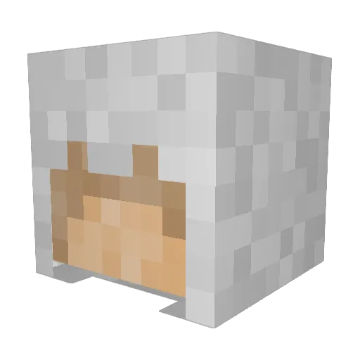 Romans17 Minecraft avatar head, 3D render