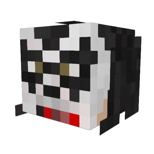 Romansaurus Minecraft avatar head, 3D render