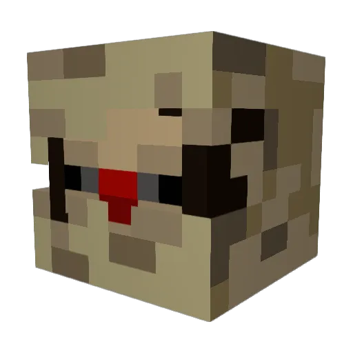 Romansk8888 Minecraft avatar head, 3D render