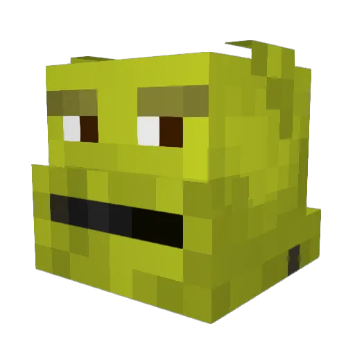 Romansramen Minecraft avatar head, 3D render