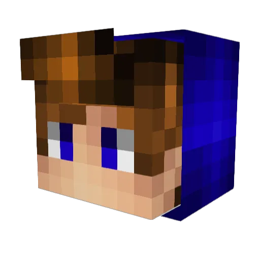Romantop10 Minecraft avatar head, 3D render