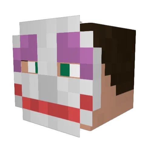 Romario28 Minecraft avatar head, 3D render