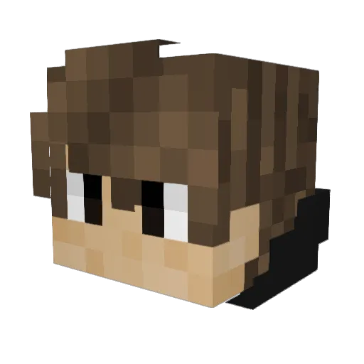 Rombes Minecraft avatar head, 3D render