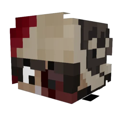Romdeodo Minecraft avatar head, 3D render