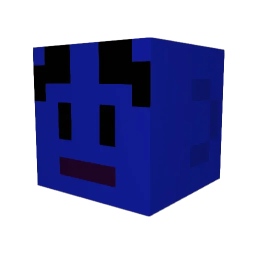 Romeka Minecraft avatar head, 3D render