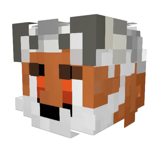 Romekl Minecraft avatar head, 3D render