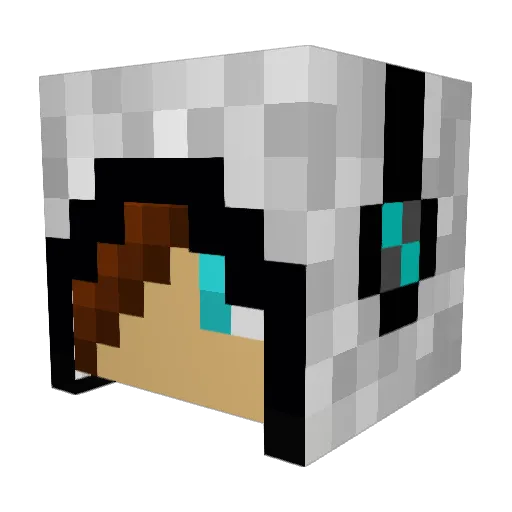 Romeney_03 Minecraft avatar head, 3D render