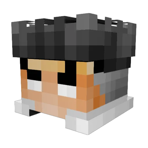 Romeo1107 Minecraft avatar head, 3D render
