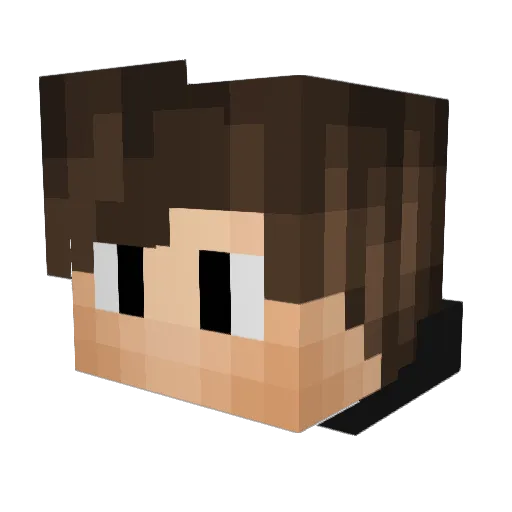 RomeoInJulia Minecraft avatar head, 3D render