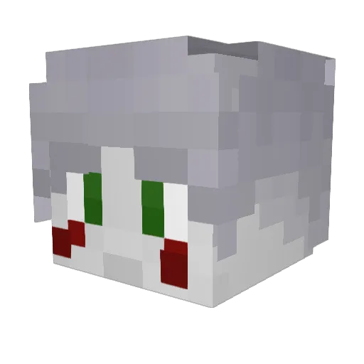 RomeoThunderII Minecraft avatar head, 3D render