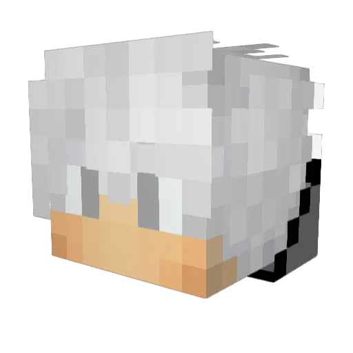 Romeorong Minecraft avatar head, 3D render
