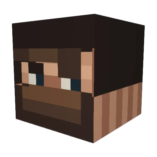 Romerkeen Minecraft avatar head, 3D render