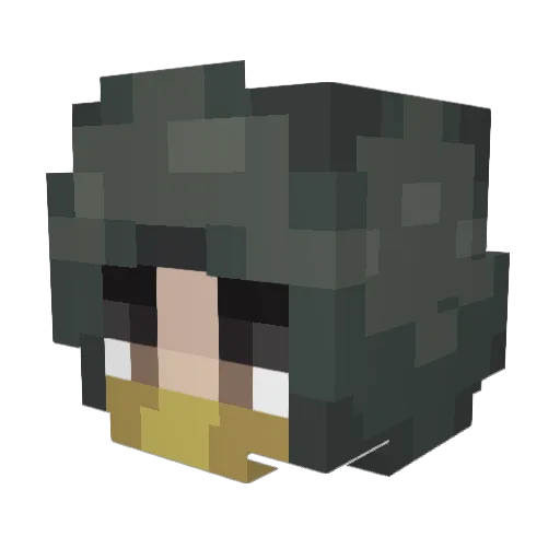 Romertomine Minecraft avatar head, 3D render