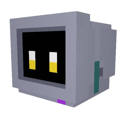 Romfouwu Minecraft avatar head, 3D render