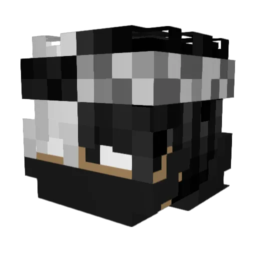 Romfy Minecraft avatar head, 3D render