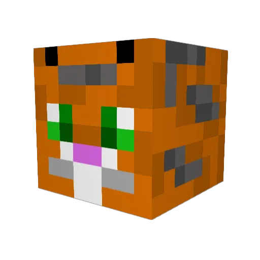 RomiG12 Minecraft avatar head, 3D render
