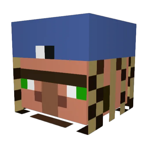 Romie11 Minecraft avatar head, 3D render