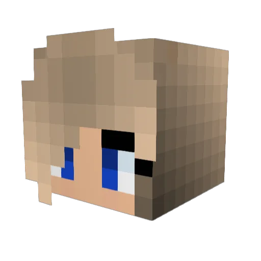 Romiixx Minecraft avatar head, 3D render