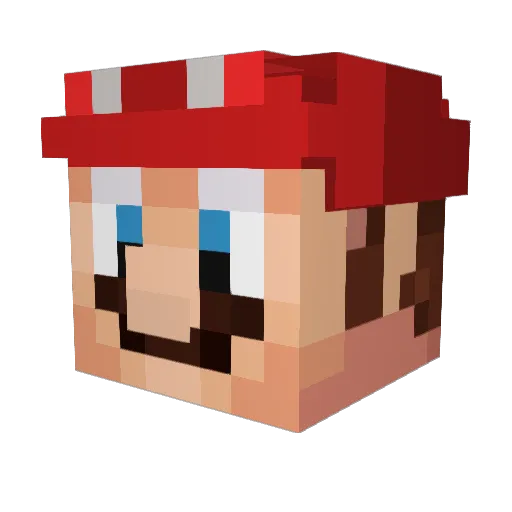 Romiko Minecraft avatar head, 3D render