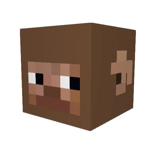 Romir123 Minecraft avatar head, 3D render