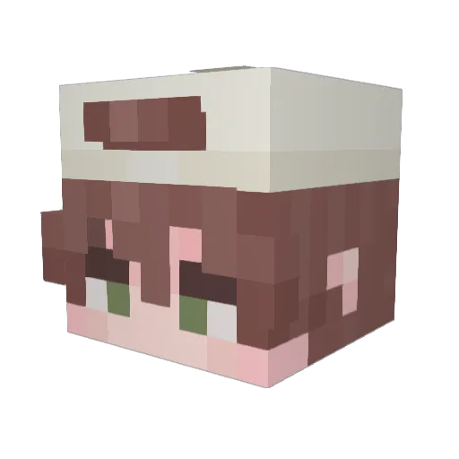 Romisitam Minecraft avatar head, 3D render