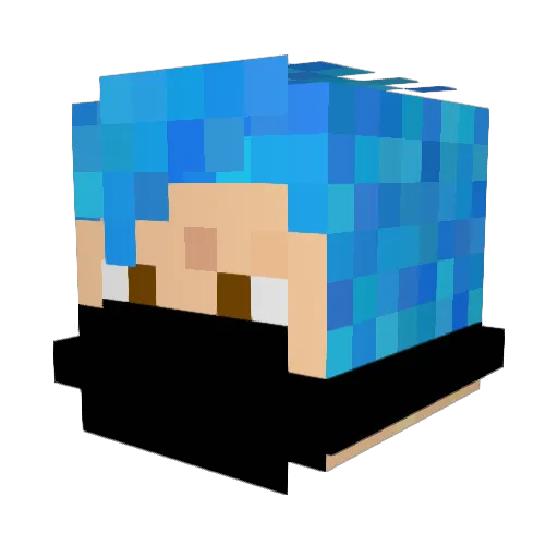 Romka599 Minecraft avatar head, 3D render