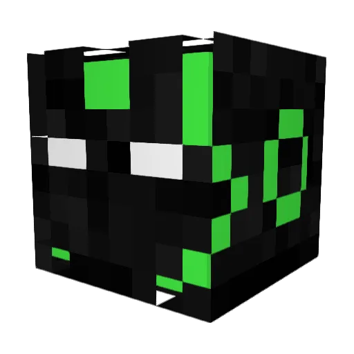 Rommullus Minecraft avatar head, 3D render