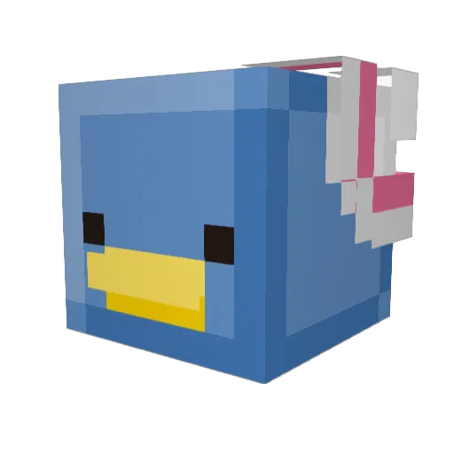 Romoiscool Minecraft avatar head, 3D render