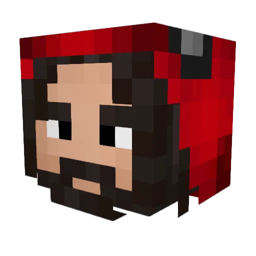 RompeHaaland Minecraft avatar head, 3D render