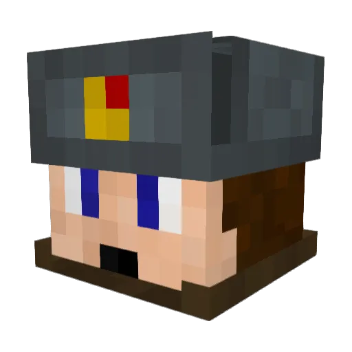 Romppu07 Minecraft avatar head, 3D render