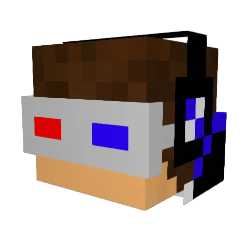 Romtos Minecraft avatar head, 3D render