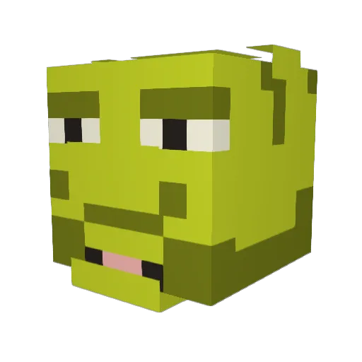 Romulexs Minecraft avatar head, 3D render
