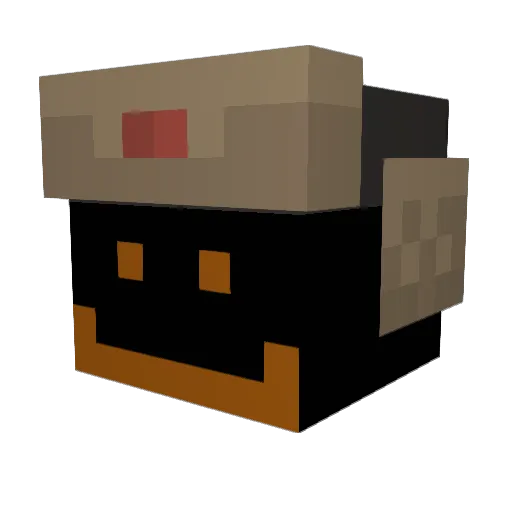 Romuloh Minecraft avatar head, 3D render