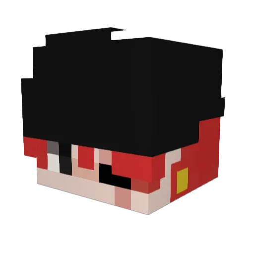 Romulus14 Minecraft avatar head, 3D render
