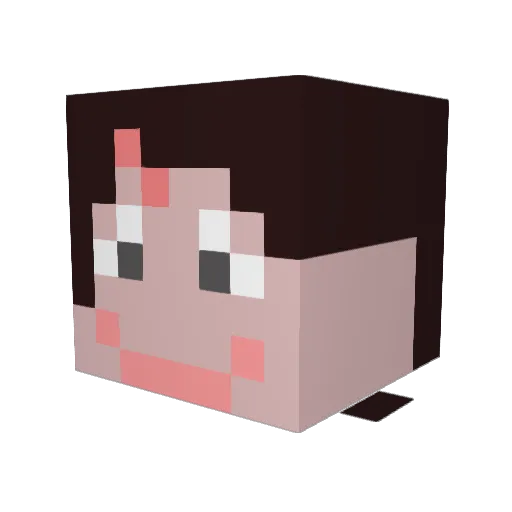 RomusLoch2023 Minecraft avatar head, 3D render
