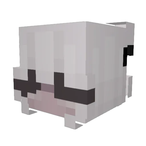 RomyRedss Minecraft avatar head, 3D render