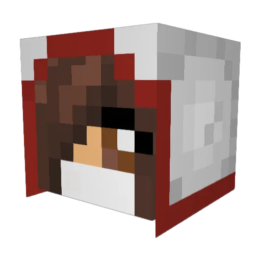 Romzee Minecraft avatar head, 3D render